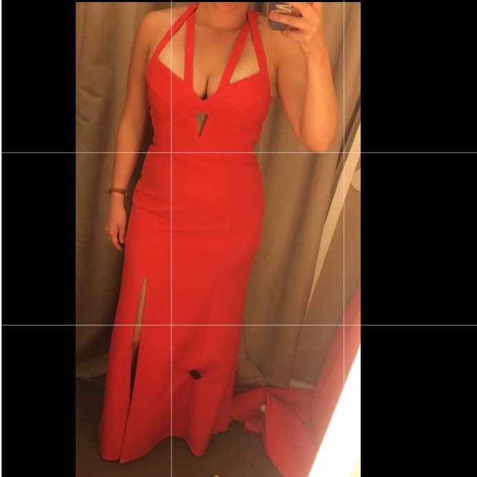 Bcbg Max Azria Cutout Gown